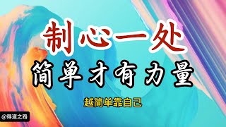 越简单才越有力量，才越是幸福：一年只干一件事，一天只想一个问题，制心一处，大道至简