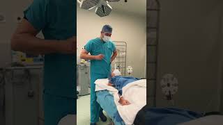 Rhinoplasty process at the operating room