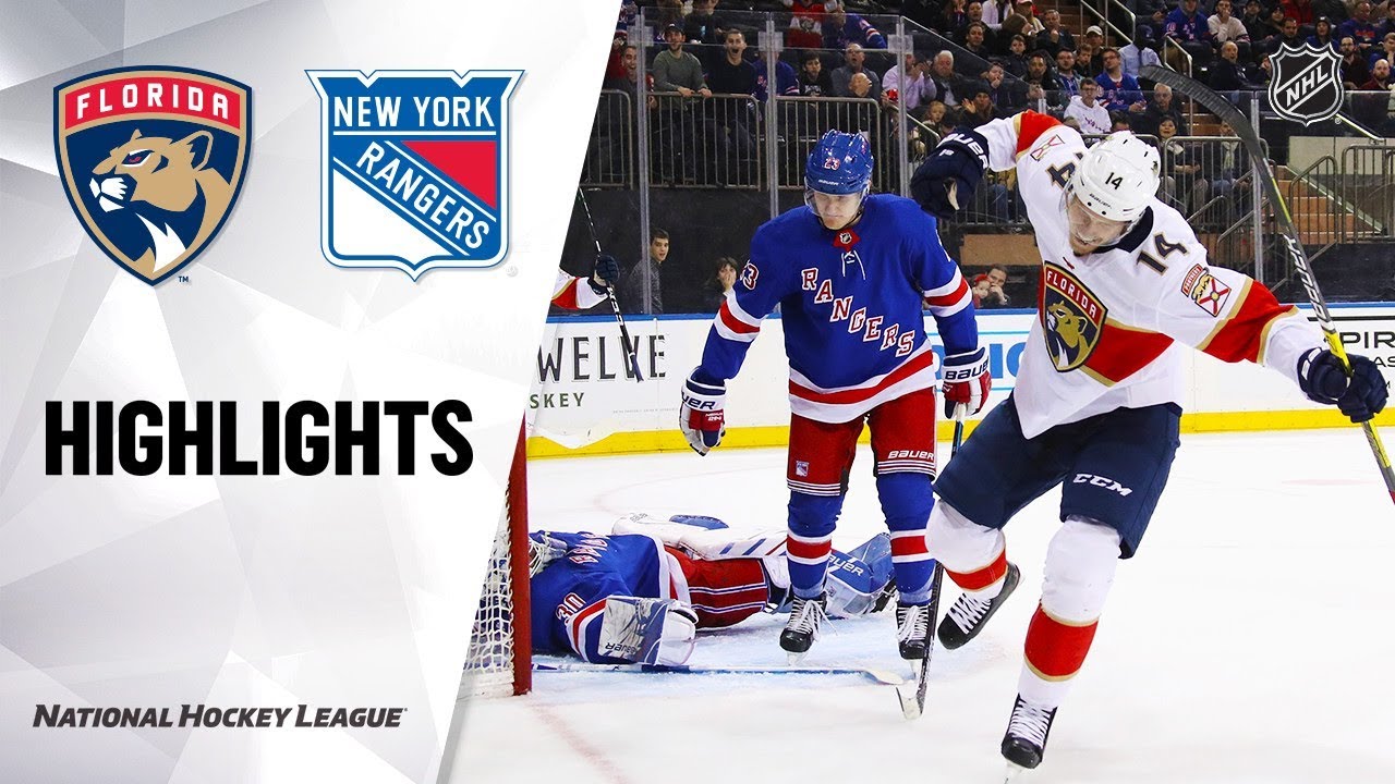 NHL Highlights | Panthers @ Rangers 11/10/19 - YouTube