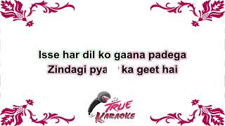 (80's Hit) Zindagi Pyaar Ka Geet Hai (Female Ver.) | Karaoke With Lyrics | Lata Mangeshkar | Souten
