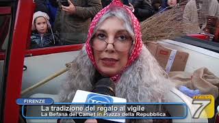 TGT    La tradizione del regalo al vigile    La Befana del Camet in Piazza della Repubblica