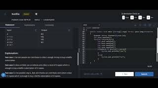 Netflix problem || codechef contenst