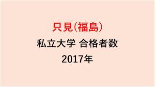 只見高校　大学合格者数　2017～2014年【グラフでわかる】