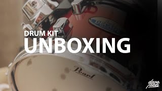 UNBOXING MY FIRST DRUM SET [PEARL DECADE MAPLE]