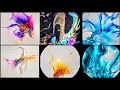 Fluid Art Compilation ~ 6 Acrylic Abstracts #tlp  #abstractart #acrylicpouring