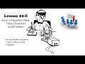 Lesson 22e - Question Mark - Three Characters