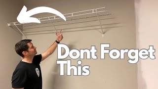 Easiest way to Install Closet Wire Shelves. Step by Step Closetmaid Shelf Install.