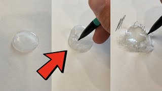 Can I WRITE through WATER?! - #Shorts