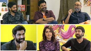 Rana Interviews Venky Mama Movie Team | Venkatesh | Naga Chaitanya | Suresh Babu