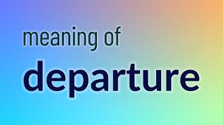 Departure - 159 English Vocabulary Flashcards