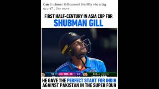 Shubman Gill scores a 50 vs Pakistan | Crictracker #shubmangill #asiacup #shaheenafridi #cwc