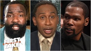 Stephen A. weighs in on Kendrick Perkins' response to Kevin Durant | First Take