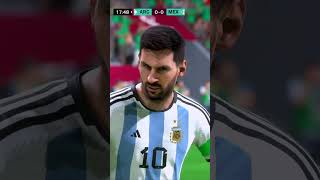 Messi Argentina Free kick Goal | Qatar 2022 #FIFA23