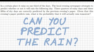 Weatherman Probability Problem | BUET Class Test | Bangla