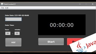 Creating a Event-Countdown Timer using Java (Netbeans)