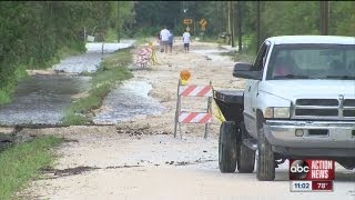 rain ravages Brooksville roads