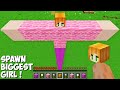 This is a SUPER SECRET WAY TO SPAWN BIGGEST GIRL in Minecraft ! TITAN GIRL !