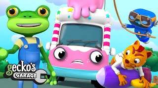 Rocket-Powered Ice Cream Truck | Gecko's Garage | Trucks For Children | Cartoons For Kids