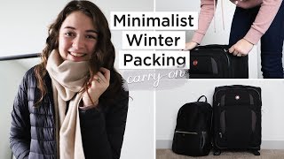 MINIMALIST WINTER PACKING | 10 days in a carry-on