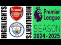 John Stones 90+8 Goal!  Manchester City vs Arsenal 2-2 Highlights | Premier League 2024/2025