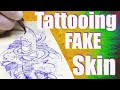 ✅ HOW TO TATTOO FAKE SKIN!! FOR BEGINNERS 👀