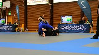 BJJ Finnish Open 2019 Men Blue Belts Open weight Final Anton Dmitrakov  Petrus Haverinen