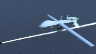 Grey Eagle test fire animation