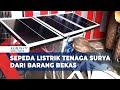 Keren ! Warga Jember Rakit Sepeda Listrik Tenaga Surya dari Barang Bekas