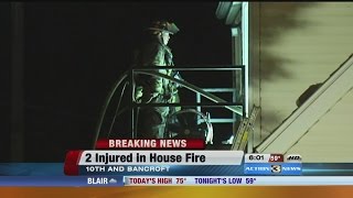 Neighbor rescues two people from burning home