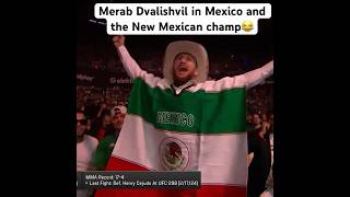 Merab Dvalishvil in Mexico and the New Mexican champ#ufc  #ufcmexico #fyp #shorts #merabdvalishvili