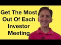 The Correct Mindset For Meeting Investors