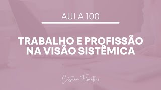 Aula 100 - Trabalho e Profissão Na Visão Sistêmica