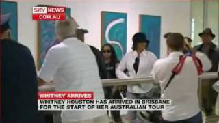 Whitney Houston - Arriving In Brisbane, Australia (2/20/2010)