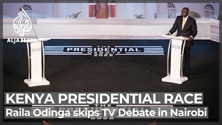 Kenya presidential vote: Raila Odinga skips TV Debate in Nairobi
