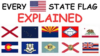 Every US State Flag Explained in 8 Minutes - Part 1