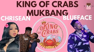 CHRISEAN + BLUEFACE RESTAURANT KING OF CRABS REVIEW DURING SOFT OPENING. SEAFOOD MUKBANG. FULL TOUR