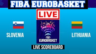 Live: Slovenia Vs Lithuania | FIBA Eurobasket 2022 | Live Scoreboard | Play By Play