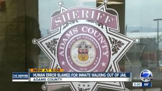Inmate charged with escaping from Adams County jail claims he was told to leave