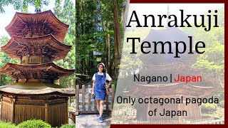 The only octagonal pagoda of Japan - Anrakuji Temple #best of Nagano, Japan #4K