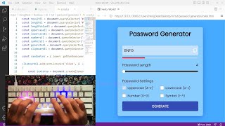 ASMR Programming UI UX Web Deign HTML CSS Password Generator - No Talking Ep1