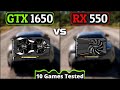 RX 550 Vs GTX 1650 | How Big Is The Difference?? | 10 Games Tested