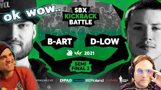 B-ART vs D-LOW Beatbox Reaction | Semifinal 2 | SBX KICKBACK BATTLE 2021