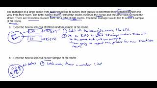 AP Stats 4.1c Example: Stratified, Cluster and Systematic Random Sampling