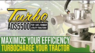 How to Turbocharge 1025R 2025R John Deere - ADS5500 Turbo Kit from @AreaDieselService