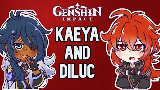 Kaeya and Diluc - Genshin Impact Comic Dub