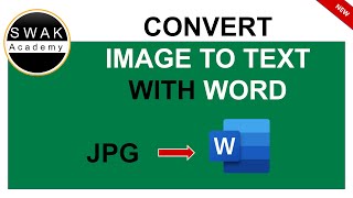 How to Convert Image to Word Document