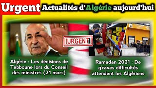 urgent: les décisions de Tebboune lors du conseil de ministres/ de grav.es attendent les Algériens