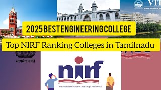 Tamilnadu NIRF Ranking Colleges 2025 #bestengineeringcolleges