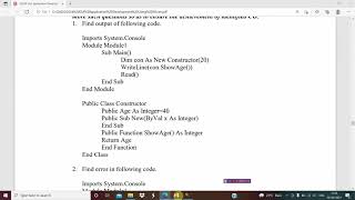 Demonstrating use of Class Constructor & Destructor in VB.NET