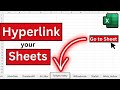 How to Create Sheet Hyperlinks in Excel | Jump Between Sheets Easily